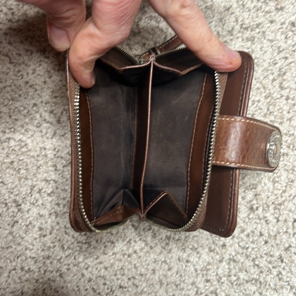 Coach Brown and Cream Signature Wallet - Picture 3 of 4